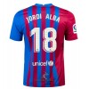 Officiële Voetbalshirt FC Barcelona Jordi Alba 18 Thuis 2021-22 - Heren